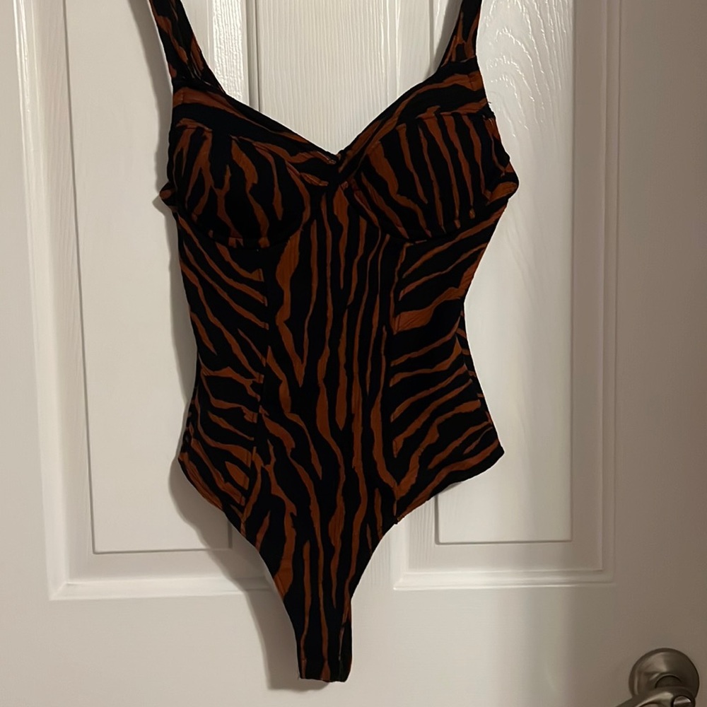 Tiger print bodysuit